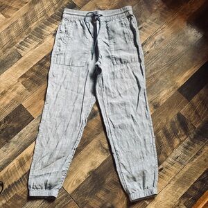 Athleta Blue Linen Jogger pants